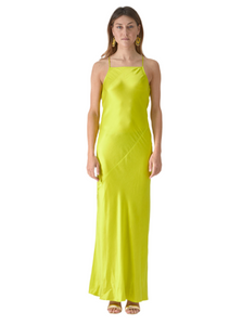 dress long Serena in lime