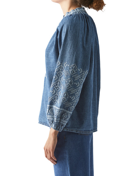 The Audrey Top in Denim