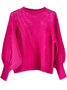 Sweater Crochet Pink