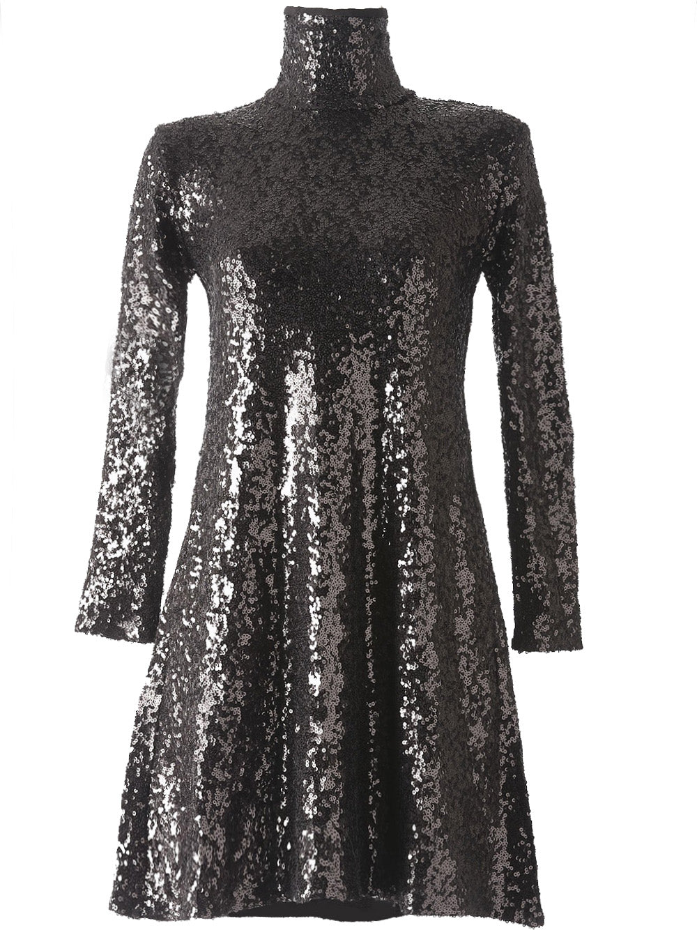 Norma Kamali | Sequin Swing Dress Midnight – Angel Basics