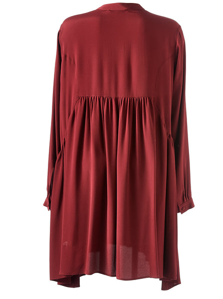 Tunic Dress Knee Silk