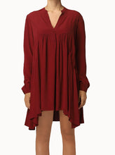 Load image into Gallery viewer, Tunic Dress Knee Silk